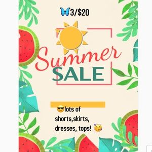 🦋3/$20 Summer Sale!